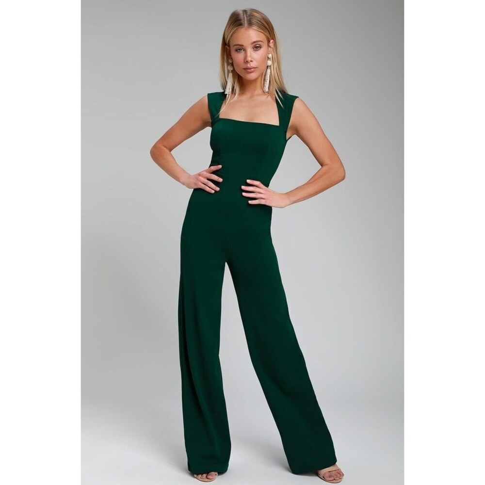 Enticing Endeavors Emerald Green Jumpsuit